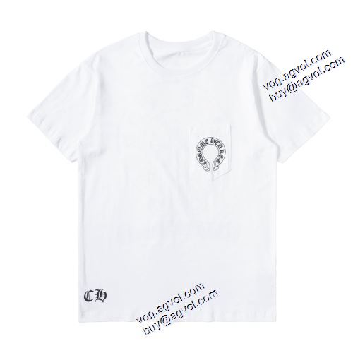 高級感ある 2021春夏 2色可選 クロムハーツ CHROME HEARTS クロムハーツ偽物ブランド プリント Tシャツ 着心地満点