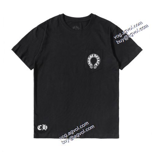 高級感ある 2021春夏 2色可選 クロムハーツ CHROME HEARTS クロムハーツ偽物ブランド プリント Tシャツ 着心地満点