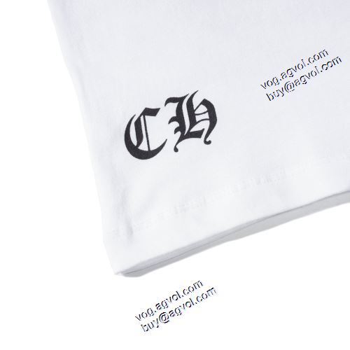 高級感ある 2021春夏 2色可選 クロムハーツ CHROME HEARTS クロムハーツ偽物ブランド プリント Tシャツ 着心地満点