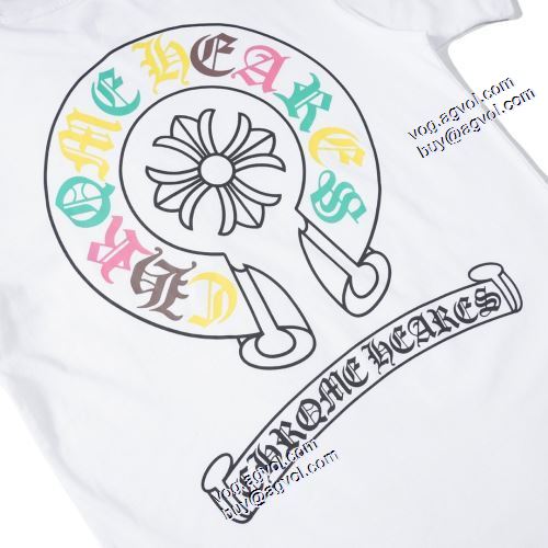 高級感ある 2021春夏 2色可選 クロムハーツ CHROME HEARTS クロムハーツ偽物ブランド プリント Tシャツ 着心地満点