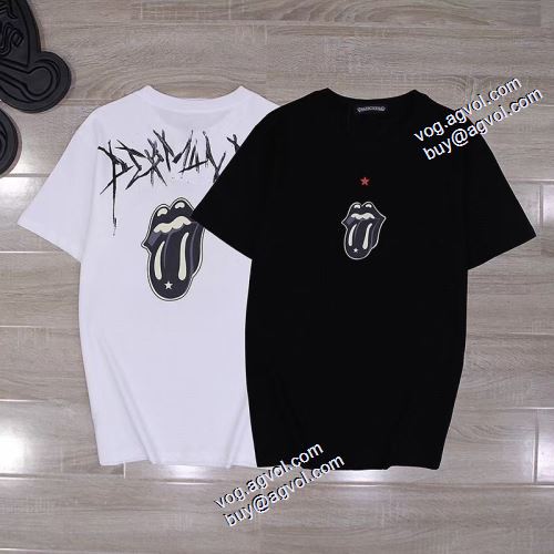 クロムハーツスーパーコピー Tシャツ プリント カッコいい印象を付ける 2021春夏 クロムハーツ CHROME HEARTS 2色可選 セール中