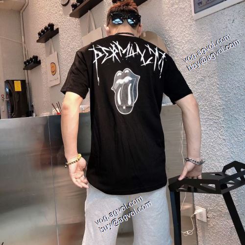 クロムハーツスーパーコピー Tシャツ プリント カッコいい印象を付ける 2021春夏 クロムハーツ CHROME HEARTS 2色可選 セール中