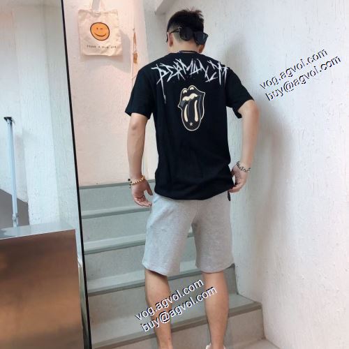 クロムハーツスーパーコピー Tシャツ プリント カッコいい印象を付ける 2021春夏 クロムハーツ CHROME HEARTS 2色可選 セール中