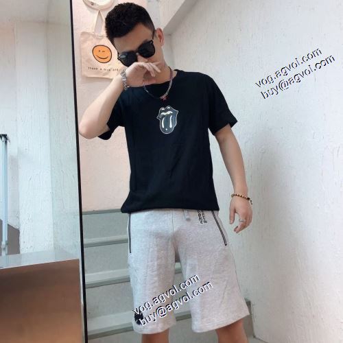 クロムハーツスーパーコピー Tシャツ プリント カッコいい印象を付ける 2021春夏 クロムハーツ CHROME HEARTS 2色可選 セール中