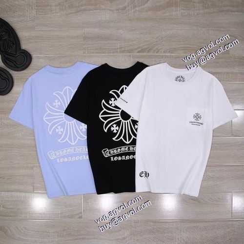 クロムハーツブランドスーパーコピー 3色可選 2021春夏 コスパ最高のプライス クロムハーツ CHROME HEARTS シンプル Tシャツ プリント