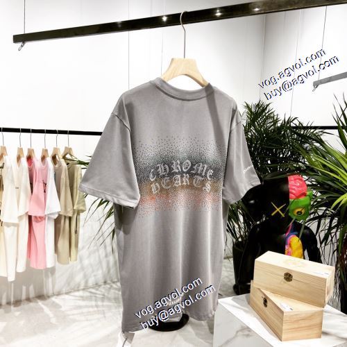2021春夏 クロムハーツ CHROME HEARTS Tシャツ ラウンドネック 2色可選 高品質 レイヤード風/重ね着風 クロムハーツスーパーコピー 激安