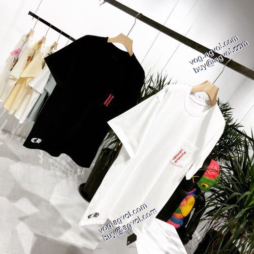 超目玉 2色可選 Tシャツ プリント 2021春夏 クロムハーツ CHROME HEARTS 縦には伸びにくい 通気性に優れた クロムハーツ偽物ブランド