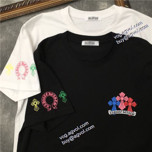 お洒落に魅せる 2021春夏 クロムハーツ CHROME HEARTS ティーシャツ レジャー 男女兼用 消臭抗菌効果がある クロムハーツブランドスーパーコピー