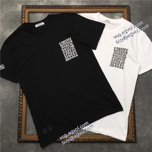 クロムハーツブランドコピー 耐久性のある 2色可選 2021春夏 プリント クロムハーツ CHROME HEARTS Tシャツ 刺繍加工/刺繍使い