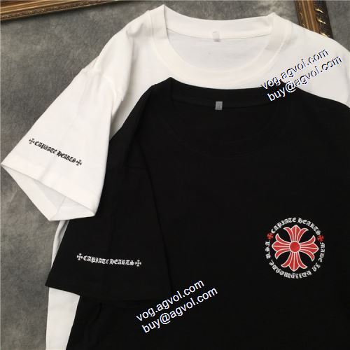 2色可選 2021春夏 クロムハーツ CHROME HEARTS 今買い◎得 頑丈な素材 男女兼用 クロムハーツスーパーコピー 激安 Tシャツ プリント