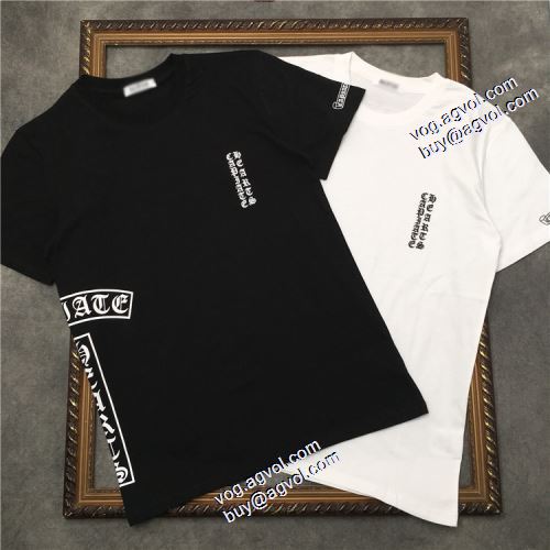 2021春夏 2色可選 海外セレブ愛用 プリント クールビズ クロムハーツ CHROME HEARTS Tシャツ ラウンドネック クロムハーツコピーブランド