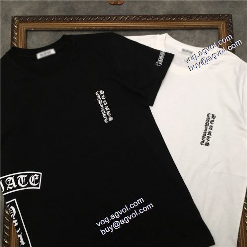 2021春夏 2色可選 海外セレブ愛用 プリント クールビズ クロムハーツ CHROME HEARTS Tシャツ ラウンドネック クロムハーツコピーブランド