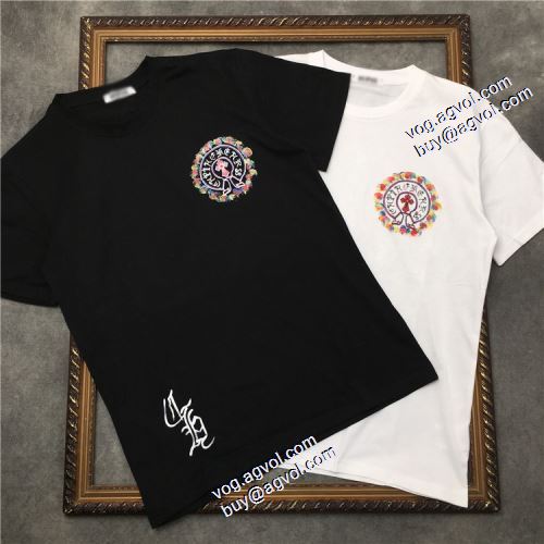 人気ブランド  2021春夏 クロムハーツ CHROME HEARTS 2色可選 プリント Tシャツ デザイン性の高い クロムハーツ偽物ブランド