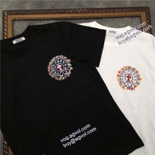 人気ブランド  2021春夏 クロムハーツ CHROME HEARTS 2色可選 プリント Tシャツ デザイン性の高い クロムハーツ偽物ブランド