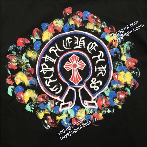 人気ブランド  2021春夏 クロムハーツ CHROME HEARTS 2色可選 プリント Tシャツ デザイン性の高い クロムハーツ偽物ブランド