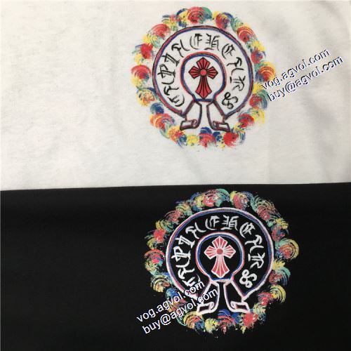 人気ブランド  2021春夏 クロムハーツ CHROME HEARTS 2色可選 プリント Tシャツ デザイン性の高い クロムハーツ偽物ブランド
