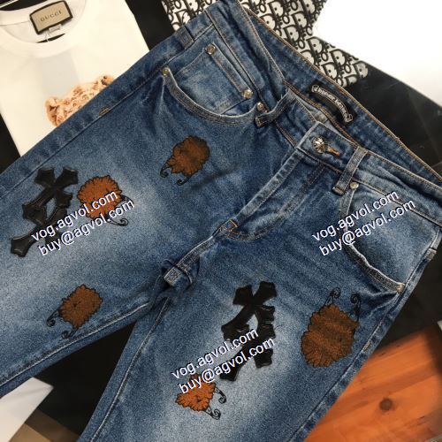 CHRISTIAN LOUBOUTINブランド 偽物 通販 クロムハーツ CHROME HEARTS 着心地抜群 デニムパンツ メンズ  2021春夏 