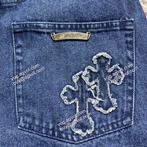 ストレートデニムパンツ 2021春夏 クロムハーツ CHROME HEARTS 今買い◎得 クリスチャンルブタン偽物ブランド 
