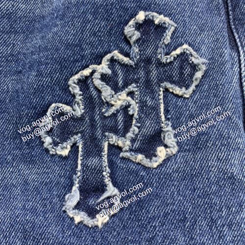 ストレートデニムパンツ 2021春夏 クロムハーツ CHROME HEARTS 今買い◎得 クリスチャンルブタン偽物ブランド 