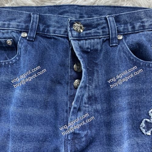 ストレートデニムパンツ 2021春夏 クロムハーツ CHROME HEARTS 今買い◎得 クリスチャンルブタン偽物ブランド 