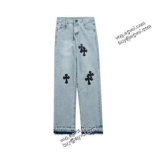 クロムハーツコピー スタイルアップ効果 抜群な楽チン感ある大定番 クロムハーツ CHROME HEARTS 2021秋冬 デニムパンツ メンズ ビンテージ加工
