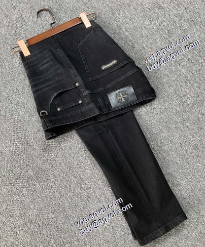 2021秋冬 コーデに合わせやすい クロムハーツ CHROME HEARTS 日本未入荷モデル クロムハーツコピー ブランド デニムパンツ ストレッチ デニム