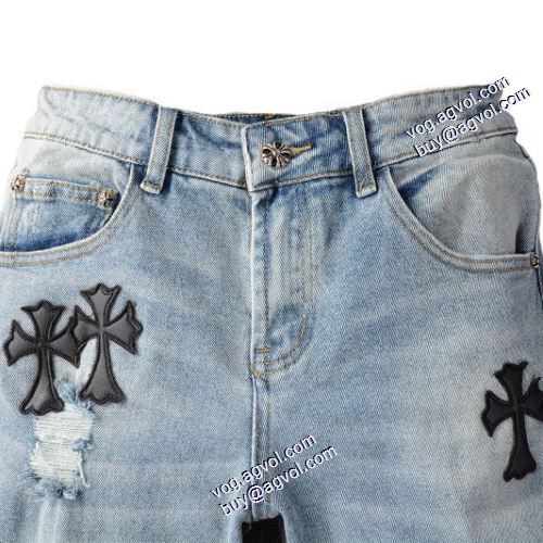 2021秋冬 ジーパン パンツ クロムハーツ CHROME HEARTS 定番のアイテム クロムハーツコピー テーパードデニムパンツ ぐんぐん伸びるストレッチなデニム