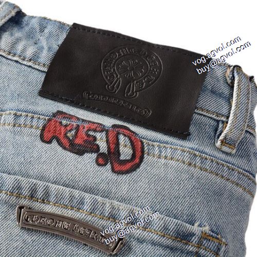 2021秋冬 ジーパン パンツ クロムハーツ CHROME HEARTS 定番のアイテム クロムハーツコピー テーパードデニムパンツ ぐんぐん伸びるストレッチなデニム