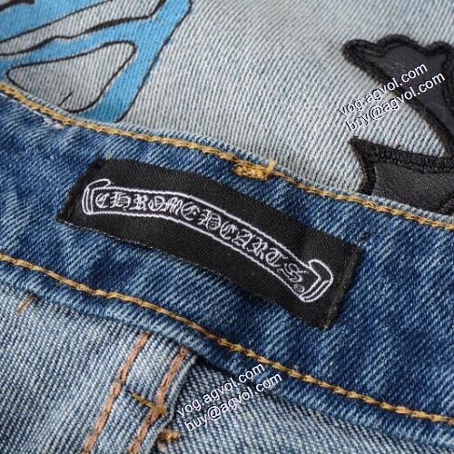 2021秋冬 ジーパン パンツ クロムハーツ CHROME HEARTS 定番のアイテム クロムハーツコピー テーパードデニムパンツ ぐんぐん伸びるストレッチなデニム