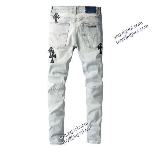 クロムハーツブランド 偽物 通販 クロムハーツ CHROME HEARTS 高級感漂わせる 2021秋冬 コーデに合わせやすい ジーパン パンツ