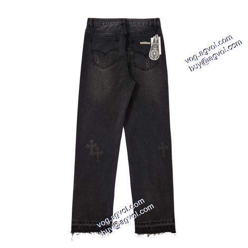 人気メンズデニム クロムハーツコピーブランド 人目を惹くデザイン 2021秋冬 クロムハーツ CHROME HEARTS デニムパンツ ストレッチ デニム