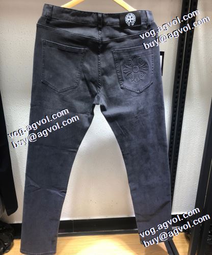 2021秋冬 モデル大絶賛? クロムハーツ CHROME HEARTS 程よい丈感 デニムパンツ クロムハーツブランド 偽物 通販