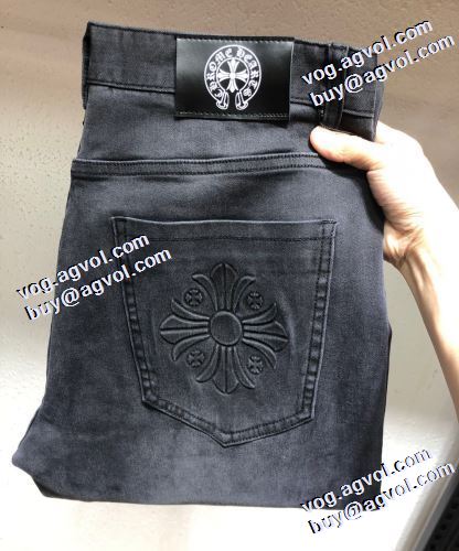 2021秋冬 モデル大絶賛? クロムハーツ CHROME HEARTS 程よい丈感 デニムパンツ クロムハーツブランド 偽物 通販