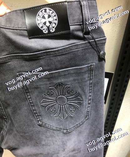 2021秋冬 モデル大絶賛? クロムハーツ CHROME HEARTS 程よい丈感 デニムパンツ クロムハーツブランド 偽物 通販