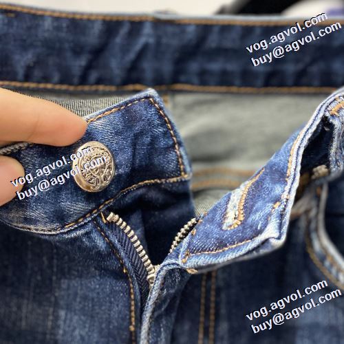 クロムハーツコピー 2021秋冬 デニムパンツ クロムハーツ CHROME HEARTS 追跡付/関税無 ウルトラストレッチ