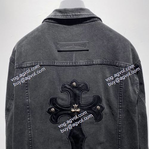 上品上質 デニムジャケット 2021春夏 クリスチャンルブタン偽物ブランド クロムハーツ CHROME HEARTS 2色可選 