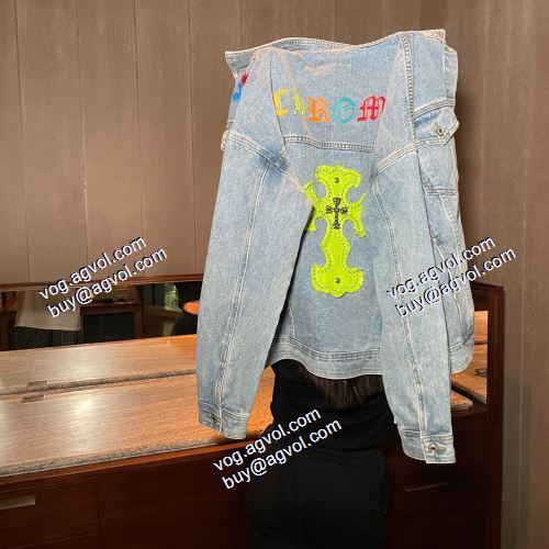 デニムジャケット CHRISTIAN LOUBOUTINスーパーコピー 激安 クロムハーツ CHROME HEARTS 2021春夏 海外セレブ愛用