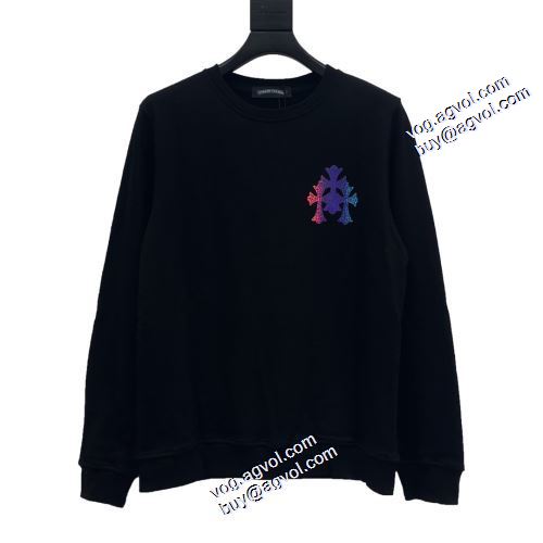 2色可選 クロムハーツ偽物ブランド プルオーバーパーカー 2021秋冬 ロゴパーカー クロムハーツ CHROME HEARTS 高品質 人気 プリントパーカ