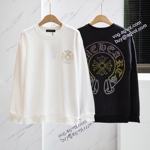 2021秋冬 高級感ある 2色可選 クロムハーツスーパーコピー クロムハーツ CHROME HEARTS プルオーバーパーカー プリントパーカ 程よい厚み