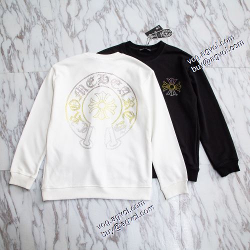2021秋冬 高級感ある 2色可選 クロムハーツスーパーコピー クロムハーツ CHROME HEARTS プルオーバーパーカー プリントパーカ 程よい厚み