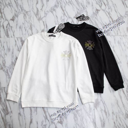 2021秋冬 高級感ある 2色可選 クロムハーツスーパーコピー クロムハーツ CHROME HEARTS プルオーバーパーカー プリントパーカ 程よい厚み