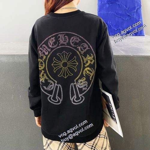 2021秋冬 高級感ある 2色可選 クロムハーツスーパーコピー クロムハーツ CHROME HEARTS プルオーバーパーカー プリントパーカ 程よい厚み