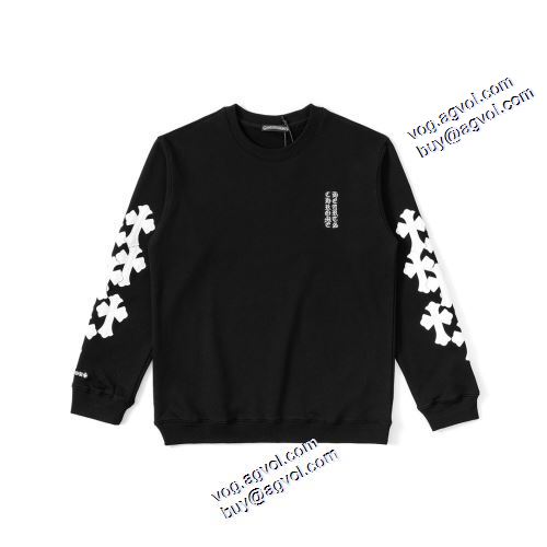クロムハーツブランドコピー 2021秋冬 プルオーバーパーカー 2色可選 袖ライン クロムハーツ CHROME HEARTS 個性的なデザ オリジナルプリント