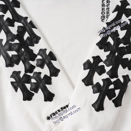 クロムハーツブランドコピー 2021秋冬 プルオーバーパーカー 2色可選 袖ライン クロムハーツ CHROME HEARTS 個性的なデザ オリジナルプリント