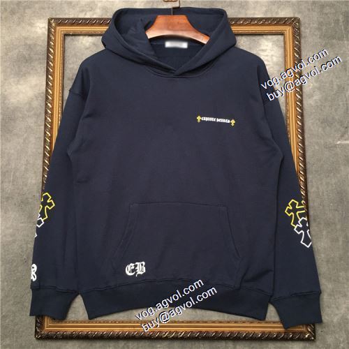 2色可選 クロムハーツコピー 2021秋冬 クロムハーツ CHROME HEARTS 着心地抜群 パーカー ペアルックトップス 防寒