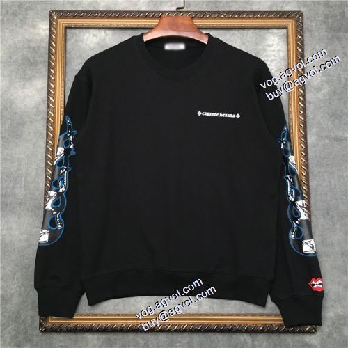 2021秋冬 プルオーバーパーカー スタイリッシュ クロムハーツ CHROME HEARTS クロムハーツコピーブランド 人気ブランド 2色可選 ジップパーカー