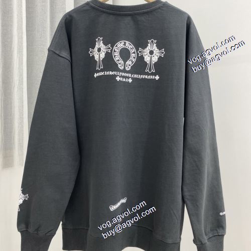 クロムハーツコピーブランド 超目玉 2021秋冬 プルオーバーパーカー 2色可選 クロムハーツ CHROME HEARTS 秋の定番 ジップパーカー オシャレロゴパーカー