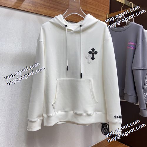 2021秋冬 クロムハーツブランド コピー ジップパーカー クロムハーツ CHROME HEARTS セール中 パーカー 3色可選 程よい厚み