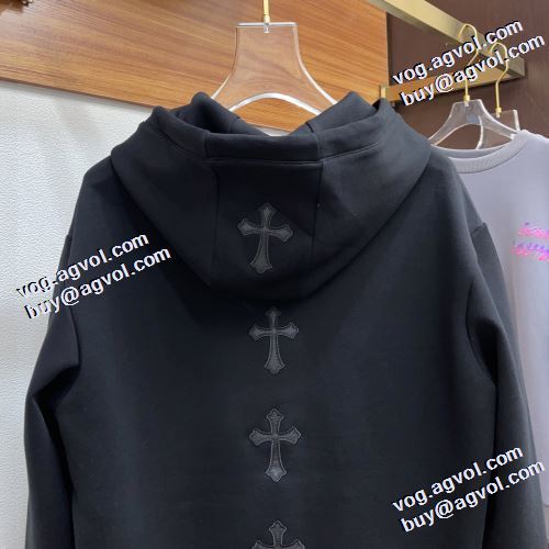 2021秋冬 クロムハーツブランド コピー ジップパーカー クロムハーツ CHROME HEARTS セール中 パーカー 3色可選 程よい厚み