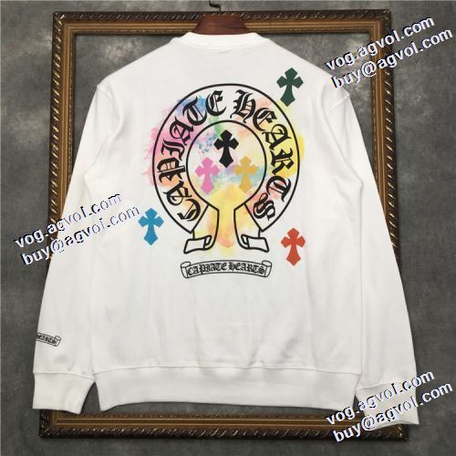 ファッション 人気 2021秋冬 クロムハーツ CHROME HEARTS クロムハーツコピー ブランド プルオーバーパーカー 2色可選 オシャレロゴパーカー 厚手の生地